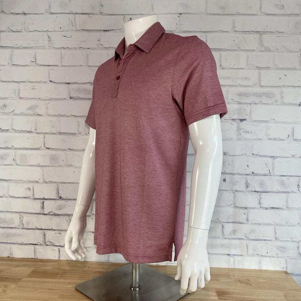 Travis Matthew Polo Shirt Men's Small Polo Short Sleeve Golfing Zinna NL Red NWT - Picture 3 of 15